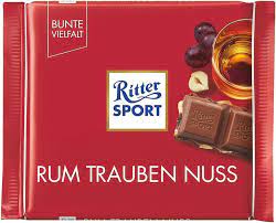 Ritter Sport Schokolade Rum Trauben Nuss 100g
