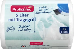 Müllbeutel Kosmetikeimer mit Tragegriff 5 l 85 St