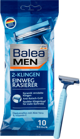 Balea MEN Einwegrasierer 2-Klingen, 10 St