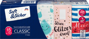 Soft&Sicher Taschentücher 4-lagig 15x10 Stk