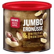 Jumbo Erdnüsse geröstet & gesalzen 200g