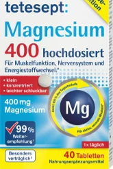 tetesept Magnesium 400 Tabletten 30 St, 25,8 g