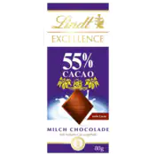Lindt Excellence Schokolade 55% Cacao 80g