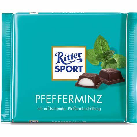 Ritter Sport Schokolade Pfefferminz 100g