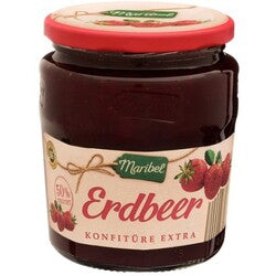 Marmelade im Glas verschiedene Sorten